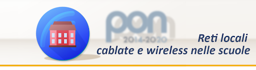 banner PON: reti locali cablate e wirelessnelle scuole
